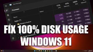How to Fix 100% Disk Usage on Windows 11(Solved)