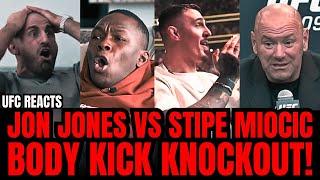 UFC Fighters REACT To Jon Jones vs Stipe Miocic KNOCKOUT!