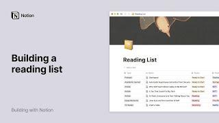 Build a reading list in Notion