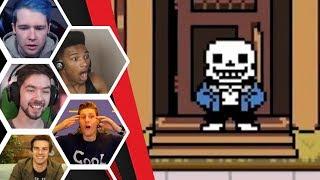 Let's Players Reaction To Meeting Sans / Sans Being A Savage About Your Mom | Deltarune