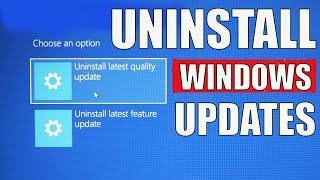 HOW TO UNINSTALL WINDOWS UPDATES EASY
