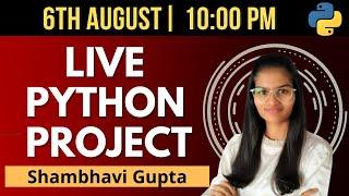 LIVE Python project coding | Python live stream | fun with data science | projects for beginners