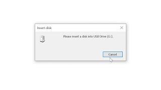 How To Fix Please Insert A Disk Into USB Drive Error Windows Was Unable To Complete The Format