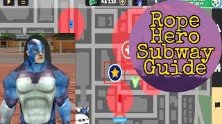 What is Subway in Rope hero? Rope hero vice town Subway Guide game video