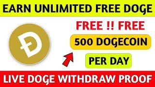 Earn Unlimited Free Dogecoin 2020 || 1 Dogecoin Every 10 Minutes || Instant Withdraw with Proof 2020
