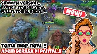 update new map tema sand beach in mobile legend patch atlas work all match smooth grafik drone view