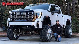 Denali Domination: The 2025 GMC Sierra's Bold New Look on a 7” McGaughys lift and 24x14 KG1s