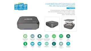 CK2 Barebone Mini PC Intel Core i5-7200U Desktop Computer With 4K UHD Graphics Windows 10,Ubuntu