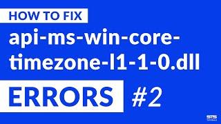 api-ms-win-core-timezone-l1-1-0.dll Missing Error on Windows | 2020 | Fix #2