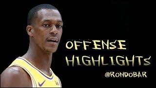 Los Angles Lakers Rajon Rondo Offense Highlights 2018-2019