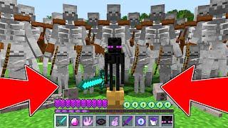 HOW to PLAY TINY ENDERMAN VS 1000000 SKELETONS! ENDERMAN LIFE 1 MINECRAFT BATTLE