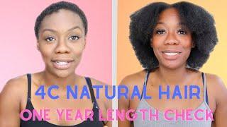 My Natural Hair Journey | One Year Length Check | Vlogmas Day #16