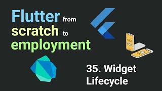 Free Flutter Course: From Scratch to Employment - Lesson 35: Widget Lifecycle | Flutter Tutorial