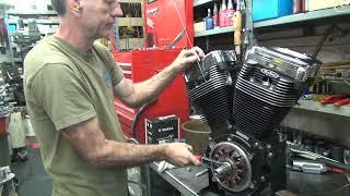 #164 How To Do It, measure flywheel stroke with a stick 4-5/8 stroker evo motor Harley Tatro Machine