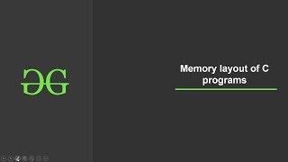 Memory layout of C programs | GeeksforGeeks