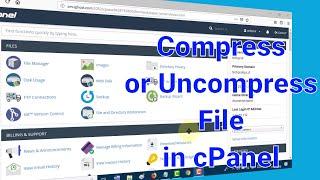 How to Compress or Uncompress Data File in cPanel