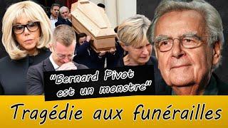  16h51: Brigitte Macron est devenue folle et a crié aux funérailles: "Bernard Pivot est un monstre"