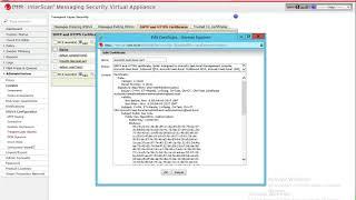 Trend Micro IMSVA EUQ Console Assigning a Certificate Part 1