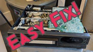 VCR Fix - VHS Tapes Not Rewinding - Easy Fix