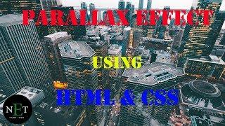 How to make Parallax effect using html and css || NarenETech