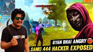 SANKI 444 Exposed  AWM God SANKI444 Using Auto Headshot Hack GyanSujan Anger On Live 