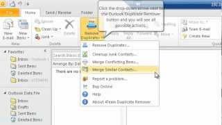 Outlook Duplicate Remover - How to Merge Similar contacts in Outlook