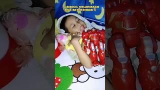 Sibocil bayi lucu  kembar tiga_Mama & agra #badut #eskrim #mainan #hantu #yupi