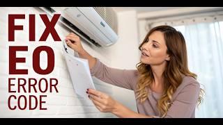 Fixing AC Error E0: Causes, Code Meaning, and Step-by-Step Solution Guide