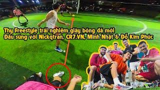 THY FREESTYLE đi đá bóng ghi bàn cực hiểm đấu súng vs NICKQTRAN, RONALDO VIỆT NAM, TEAM ĐỖ KIM PHÚC