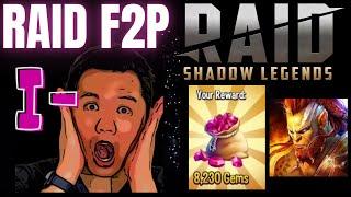 8230 GEMS F2P (4-6 DAYS) | RAID SHADOW LEGENDS - Open 2 Void Shards | Monsterwood Tasks