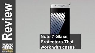Samsung Galaxy Note 7 Case Friendly Glass Screen Protectors
