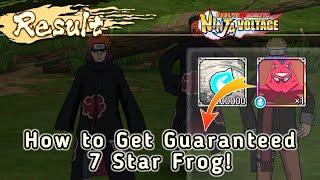 NxB NV: How to Get 7 Star Frog Guaranteed | Naruto X Boruto Ninja Voltage