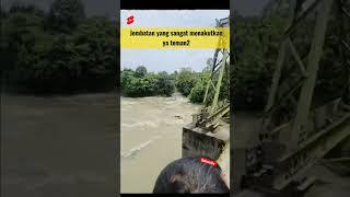 lewati jembatan ini harus nyali yang kuat #funny #viral