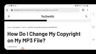 How do I change my copyright on my mp3 file? mp3 메타데이타, 저작권 삭제 방법.