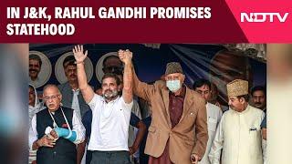 Jammu Kashmir Election News | In J&K, Rahul Gandhi Promises Statehood, BJP To Launch Mega Campaign