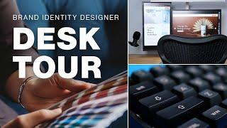 2024 Home Office Tour & Desk Setup as a Brand Designer Chicago #desksetup #homeofficesetup #wfhsetup