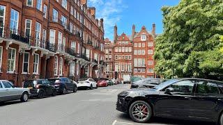 London Belgravia, Cadogan Square Daytime Walking Tour - June 2024 - 4K HD