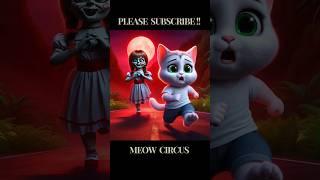 Meow horror story ft. Annabelle #cat #shorts #horrorstories #shortvideo