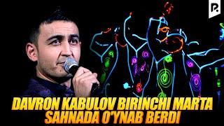 Million jamoasi - Davron Kabulov birinchi marta sahnada o'ynab berdi