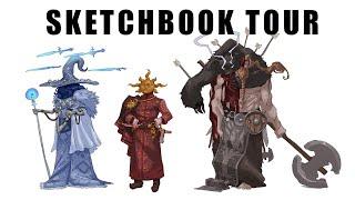 Sketchbook Tour with Character Concept Artist (Ryan Pallett)