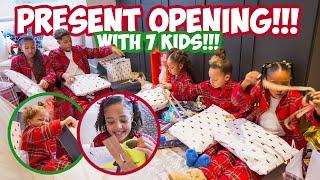 CHRISTMAS 2024 PRESENT OPENING WITH *7 KIDS*!!! 