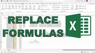 Use Find and Replace with formulas in excel