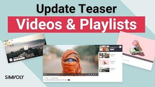 Videos, Collections and Playlists [Update Teaser 1]