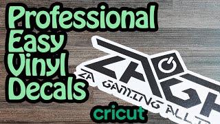 How to Easily Make Professional Vinyl Decals | Cricut Tutorial