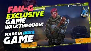 Made-in-India FAU-G Live Walkthrough | Gameplay, Settings and Everything | Gaming Josh