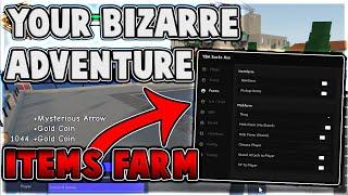 『UPDATE 1』Your Bizarre Adventure Script Hack AutoFarm Items Farm Stands YBA Roblox Pastebin 2022