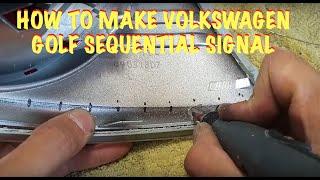 Volkswagen Golf Kayar Sinyal Uygulaması // How To Make Sequential Signal For Volkswagen Golf