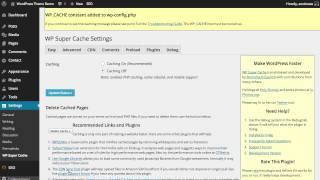 WP Super Cache: Installing & Configuring Basic Settings