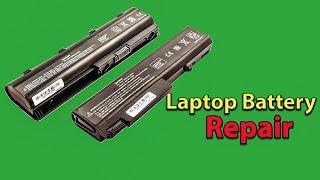 How to fix laptop battery at home || easy way to repair laptop battery