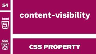 CSS Property : content-visibility explained !